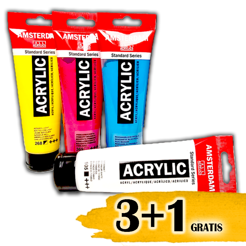 !AKCIA 3+1 ZDARMA! AMSTERDAM Akryl Standard 120 ml