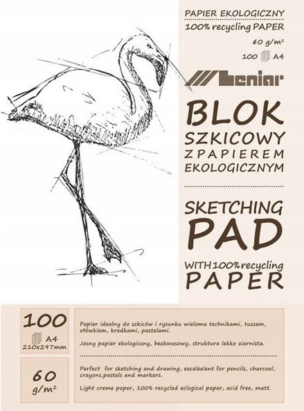 Leniar Plameniak blok ECO papierov - rôzne formáty
