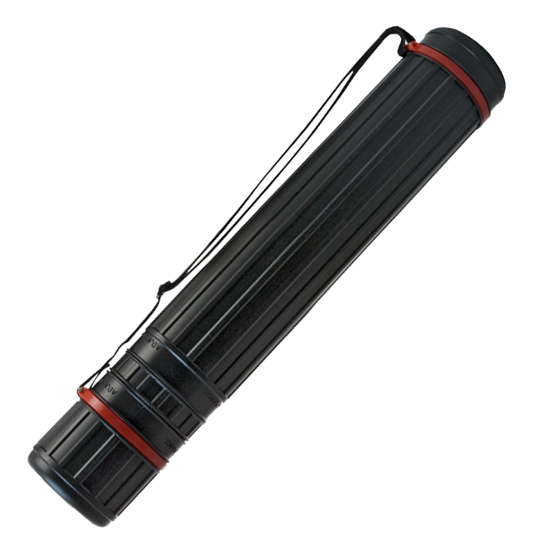 Plastový tubus LENIAR 60-100cm/10,5cm - čierny