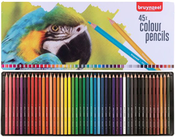 Sada farebných ceruziek Bruynzeel - Papagáj - 45ks