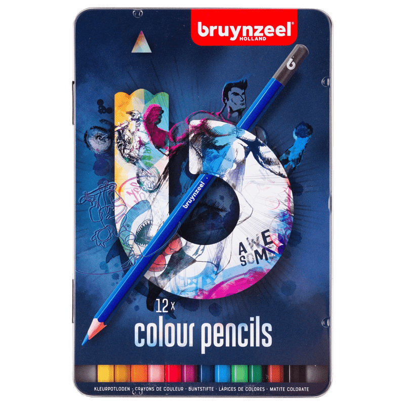 Sada farebných ceruziek Bruynzeel - 12 ks - Modré