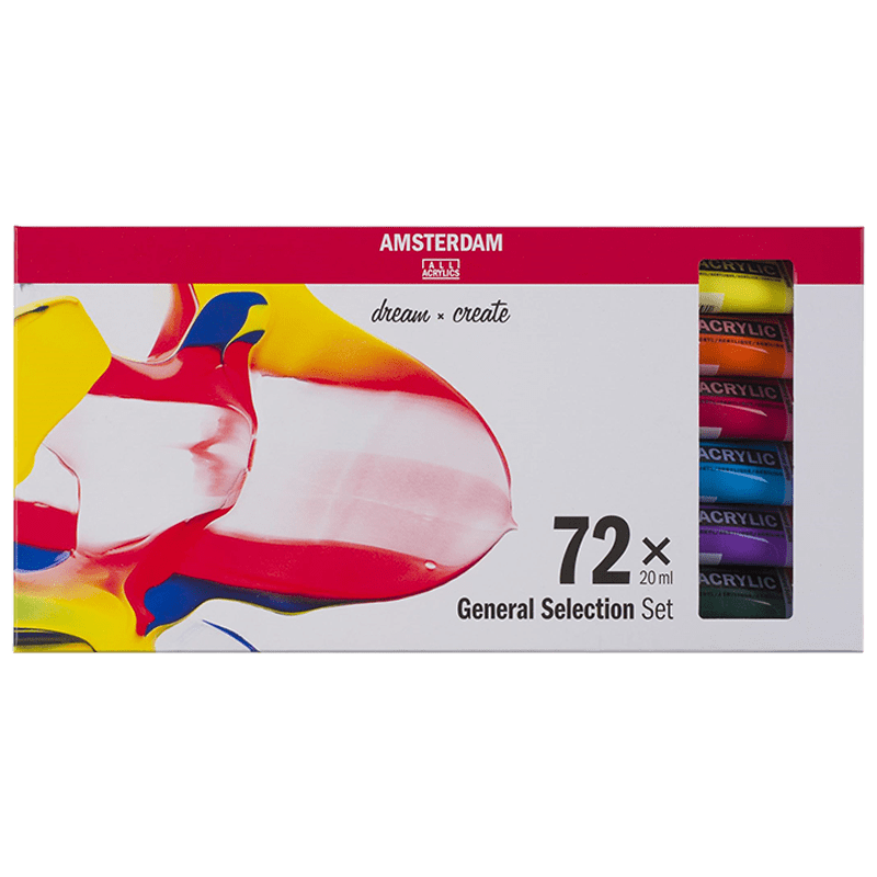 Akrylové farby Amsterdam - sada 72 x 20ml - General selection