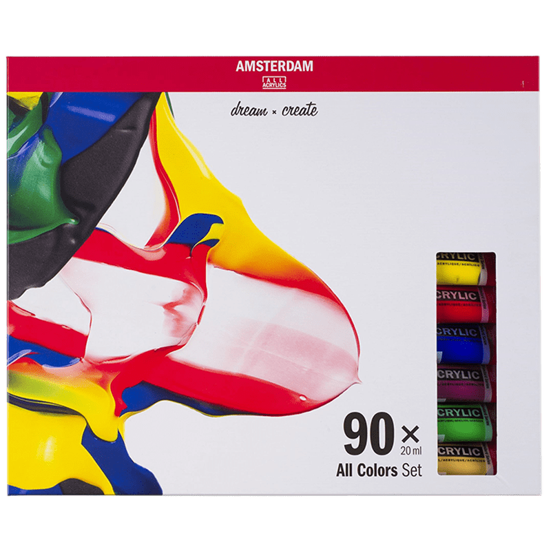 Akrylové farby Amsterdam - sada 90 x 20ml - All colors