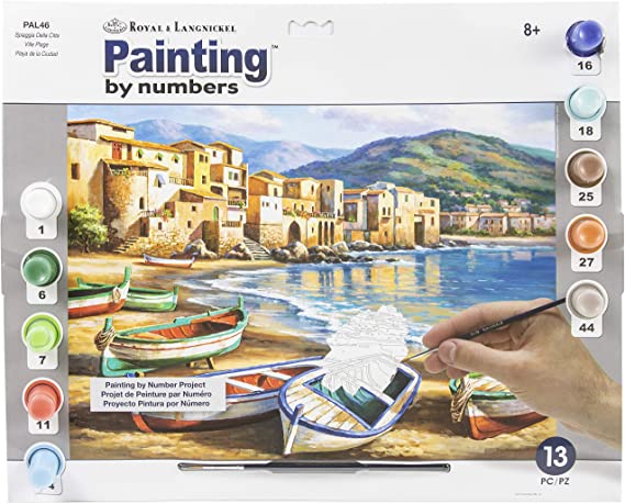Maľovanie podľa čísiel - Mestská pláž