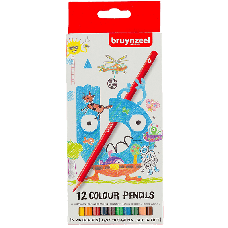 Farebné ceruzky pre deti Bruynzeel - set 12ks