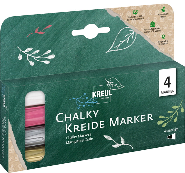 KREUL sada kriedových markerov CHALKY 4 ks
