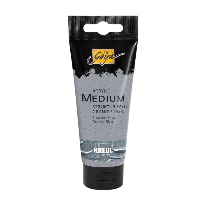 KREUL Štruktúrovacia pasta Solo Goya - Granite-Silver 100 ml