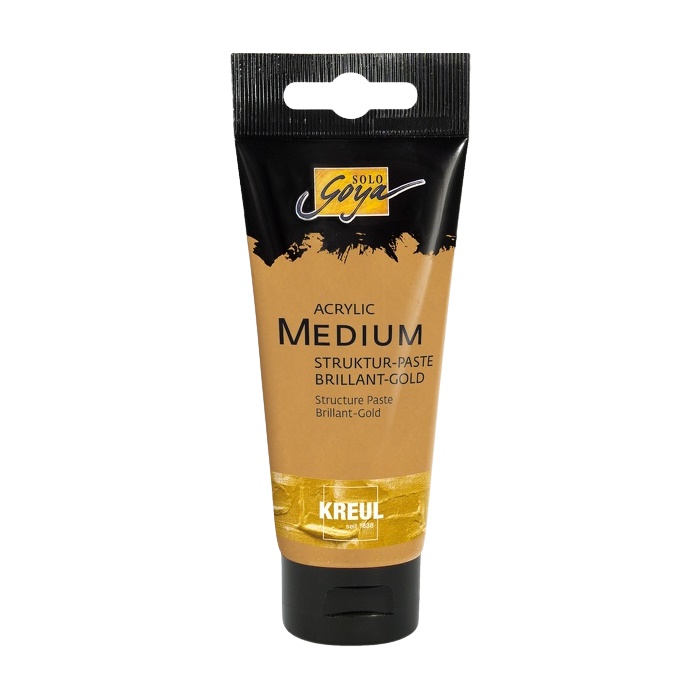 KREUL Štruktúrovacia pasta Solo Goya - Brilliant Gold 100 ml