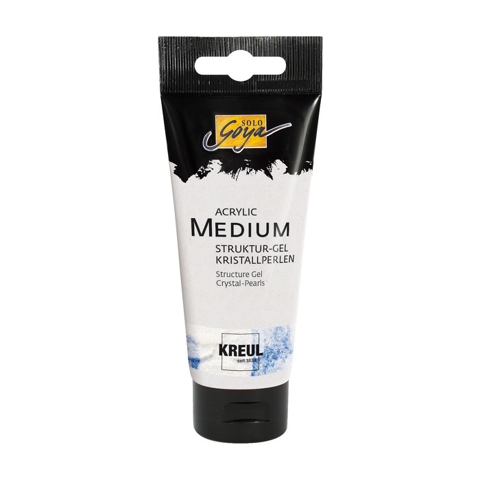 KREUL Štruktúrovací akrylový gél Solo Goya - Crystal-Pearls 100 ml