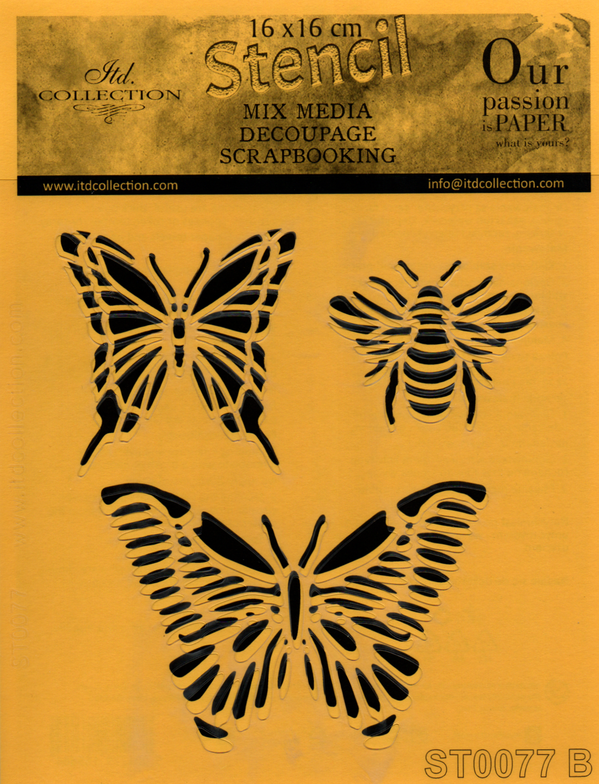 Šablóna z fólie - MOTÝLE 1