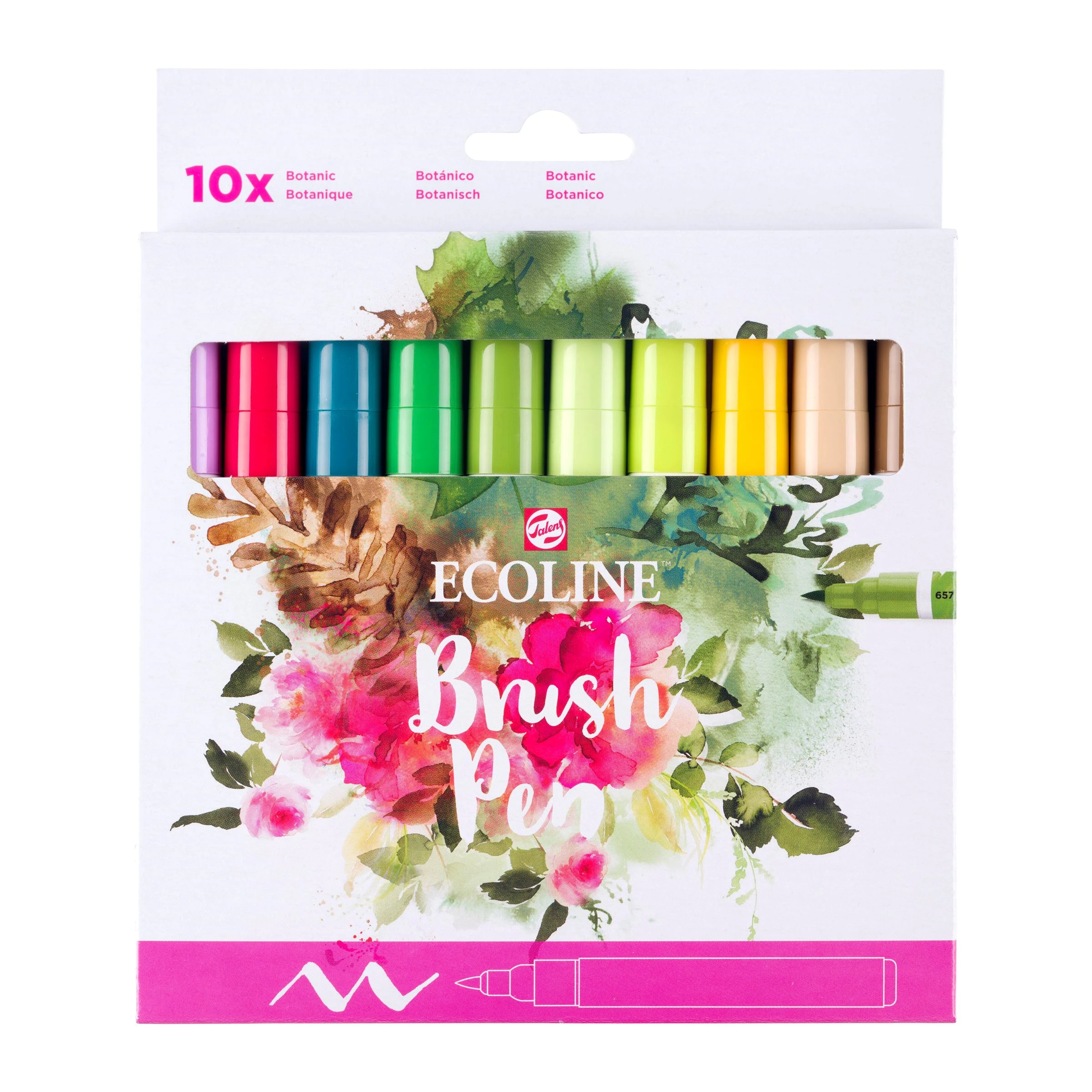 Ecoline akvarelové farby - Botanic - 10 ks