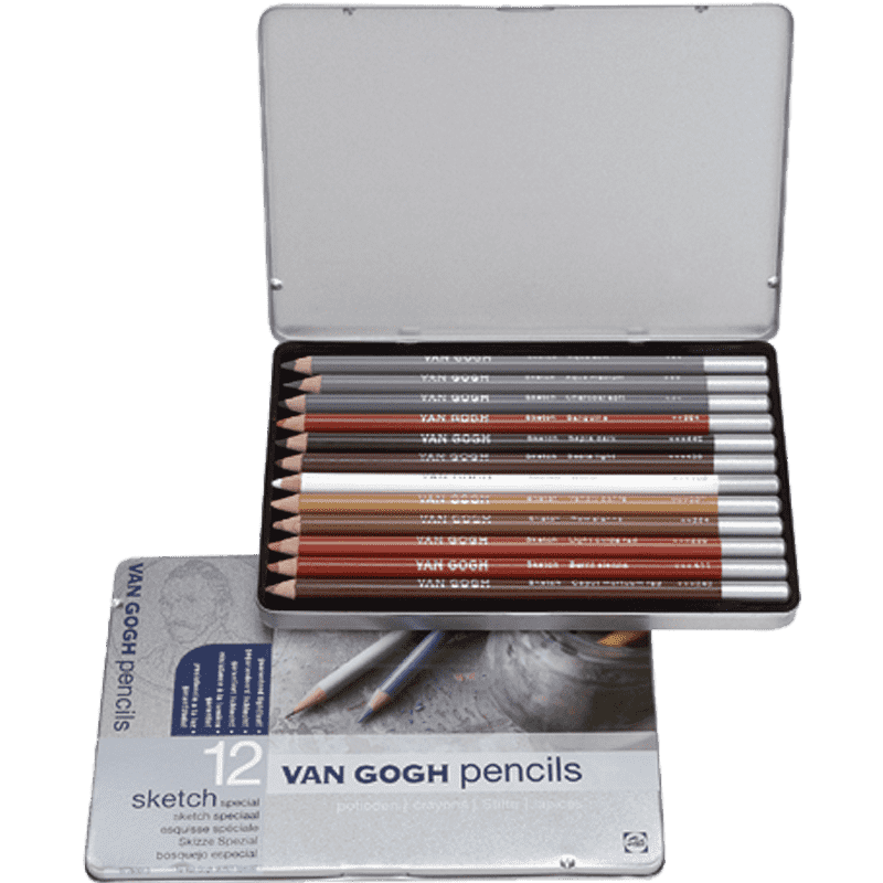 Špeciálne sketch ceruzky Van Gogh - sada 12 ks