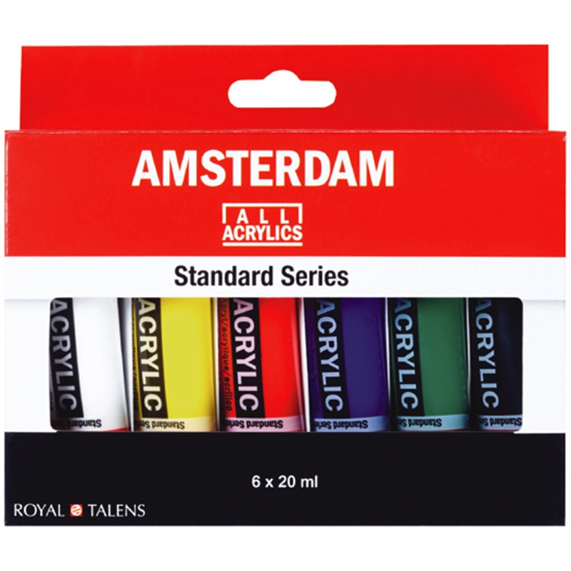 Akrylové farby Amsterdam - sada 6 x 20ml