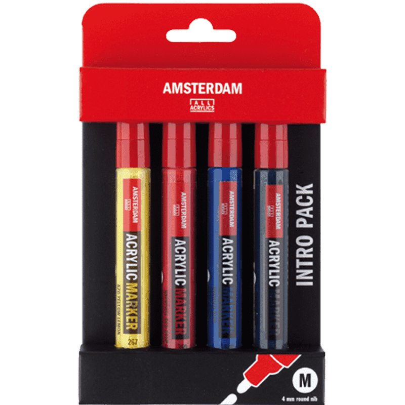 Amsterdam akrylové fixy 4ks - Intro set