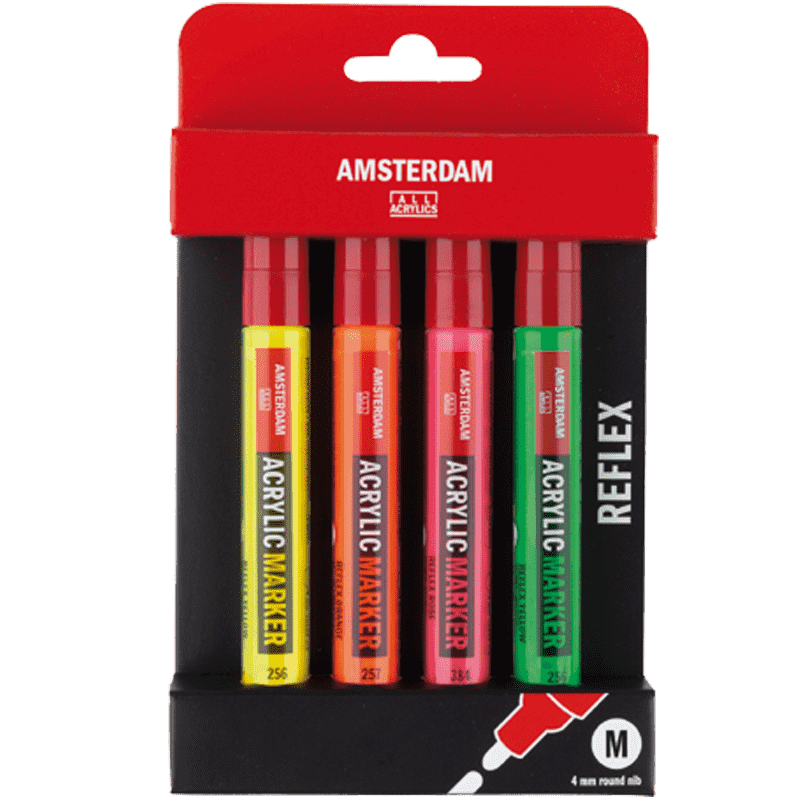 Amsterdam akrylové fixy 4 ks - Reflex