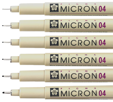 Technické pero SAKURA Pigma Micron® - 0,4 mm čierne