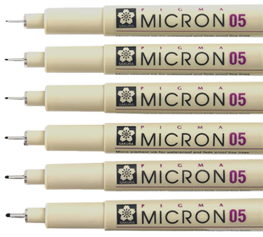 Technické pero SAKURA Pigma Micron® - 0,45 mm čierne