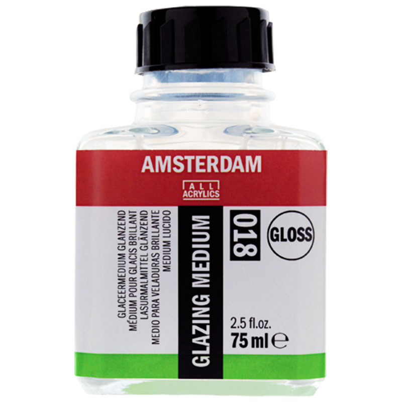 Amsterdam sklenené médium pre akryl lesklé 018 - 75 ml