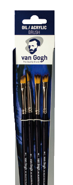 Štetce pre olej a akryl Van Gogh 302/303/304/305 - set 4 ks