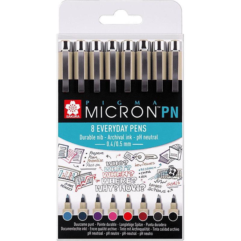 Sakura Pigma® Micron PN Office set - 8ks