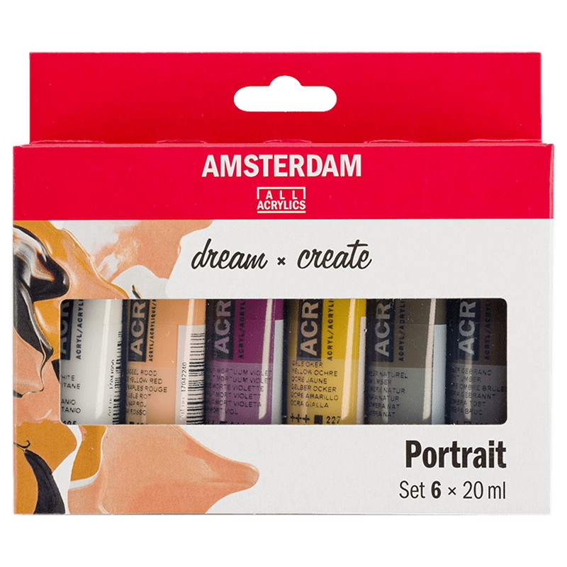 Akrylové farby Amsterdam - sada 6 x 20ml - Portrait