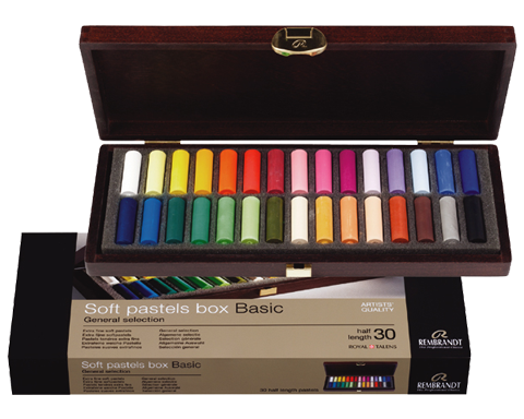 Suchý Pastel REMBRANDT - sada 30 polovičných pastelov box