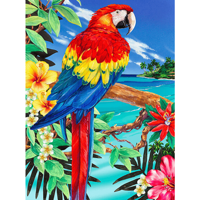 Maľovanie podľa čísiel formát A4 - Papagáj