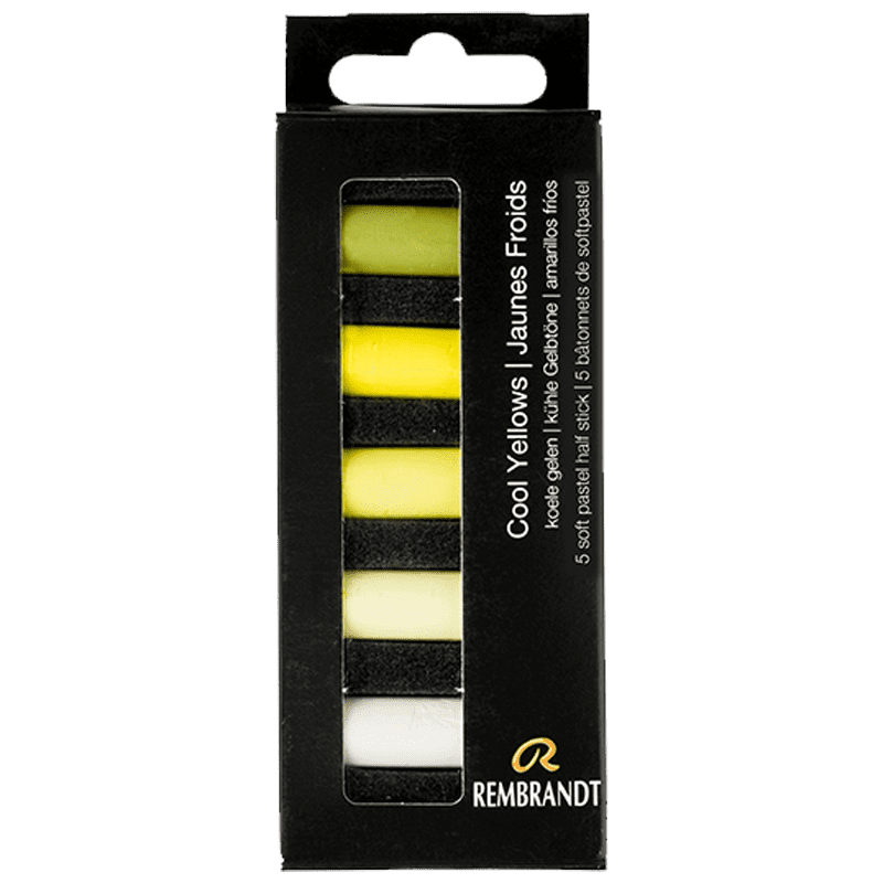 Suchý pastel REMBRANDT - Cool Yellows - sada 5 pol.pastelov