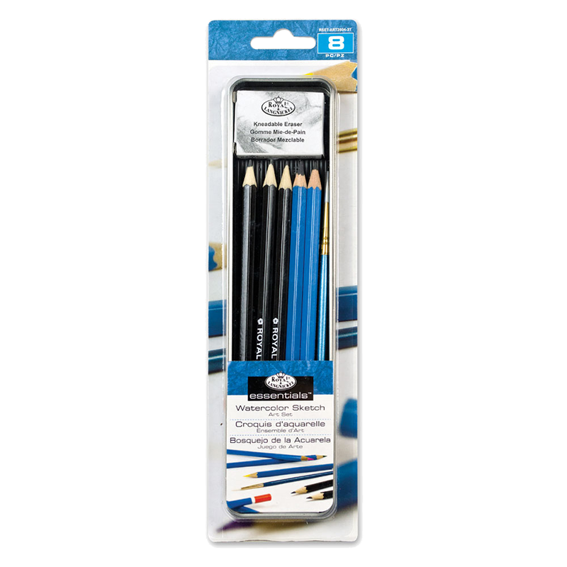 Royal Langnickel Mini sada akvarelových ceruziek 8 ks