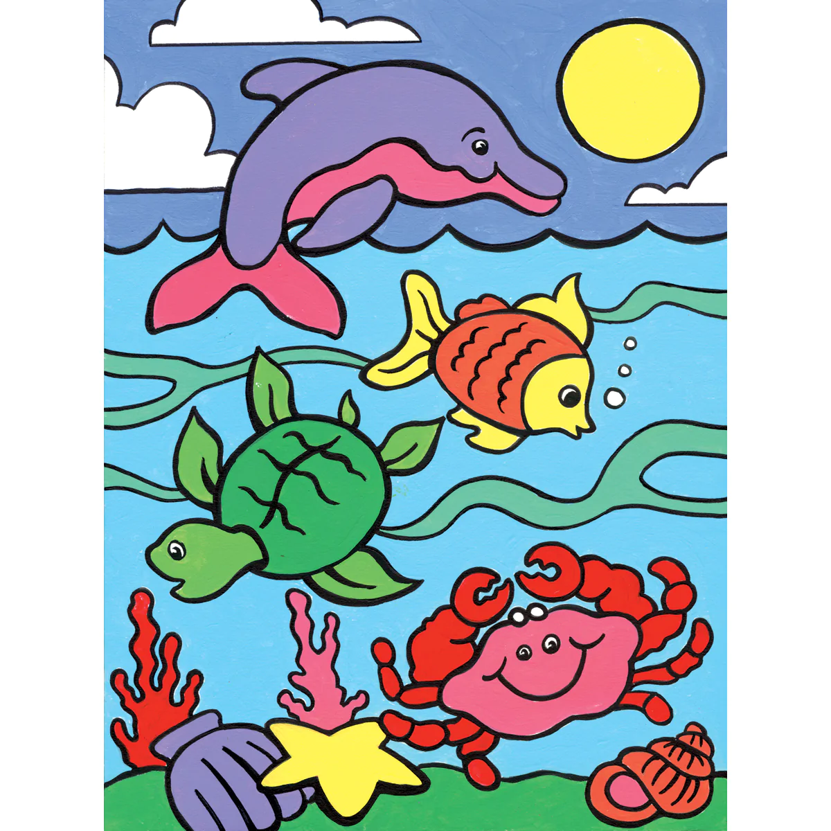 Royal & Langnickel maľovanie podľa čísel pre deti - Morské zvieratá