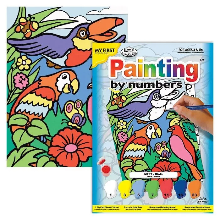 Royal & Langnickel maľovanie podľa čísel pre deti - Vtáky