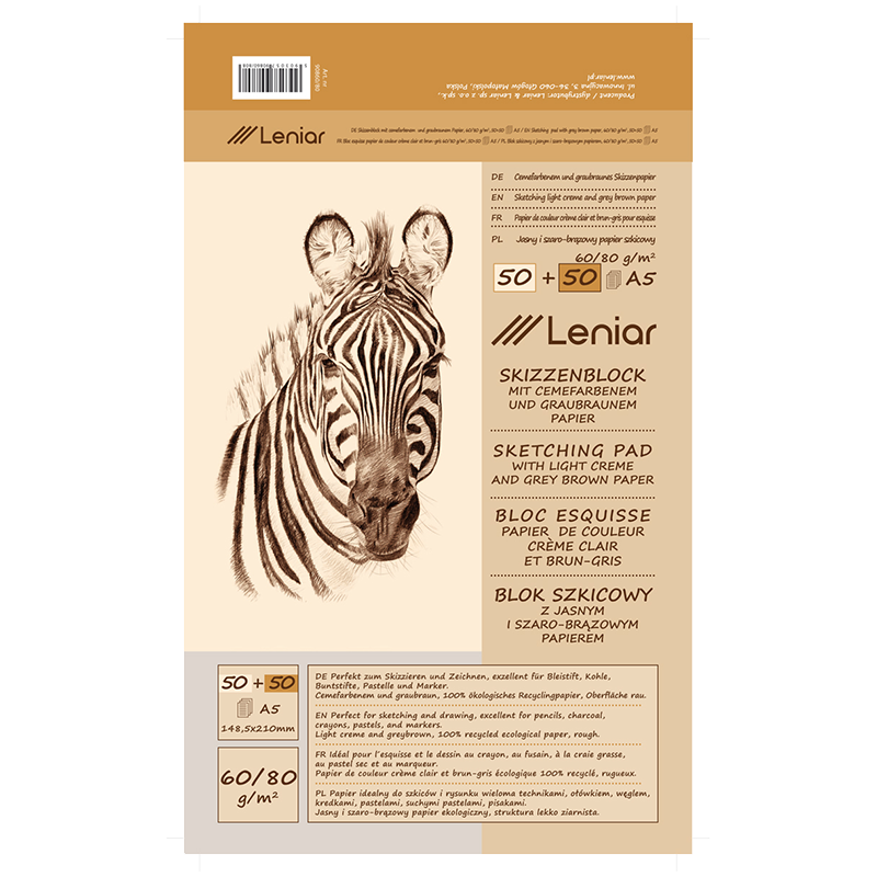 Leniar Zebra skicovací blok - rôzne formáty
