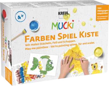 KREUL Sada farieb MUCKI - paintbox maľujeme zvieratká - prstové farby