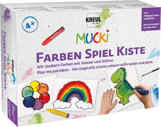 KREUL Sada farieb MUCKI - paintbox čarujeme vodou - akvarelové fixy