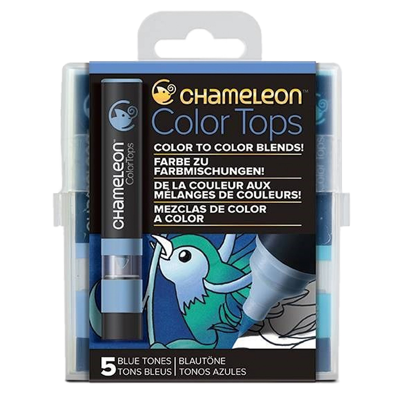 Chameleon Colour Tops 5ks sada - Blue