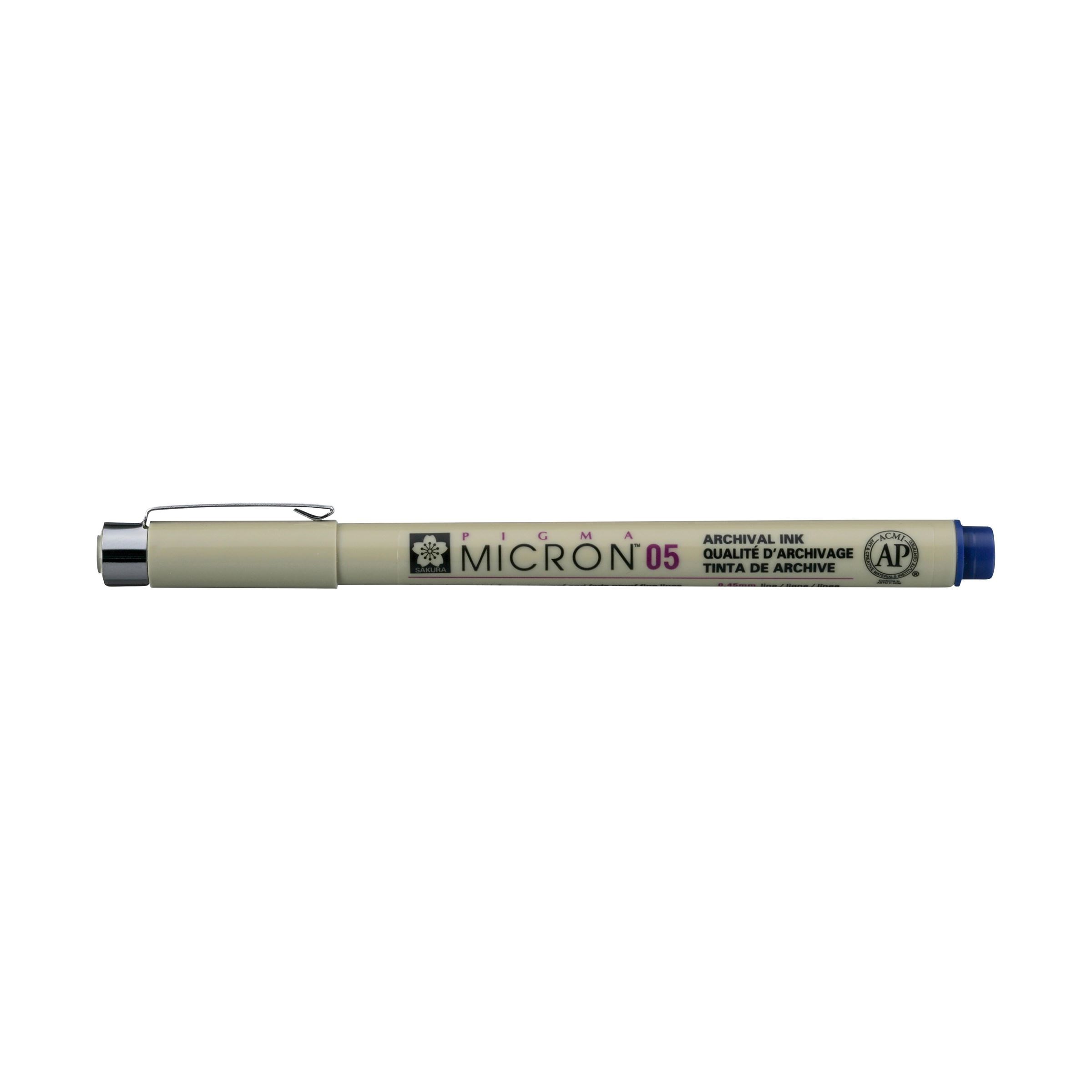 Technické pero SAKURA Pigma Micron® Royal Blue - vyber veľkosť hrotu