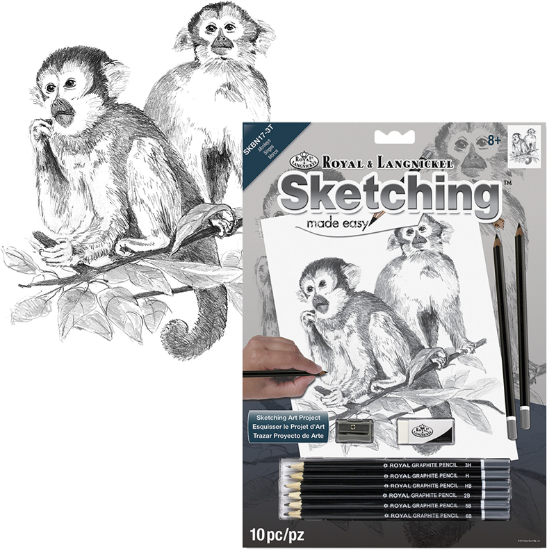 Royal & Langnickel sada na skicovanie s motívom - Opice