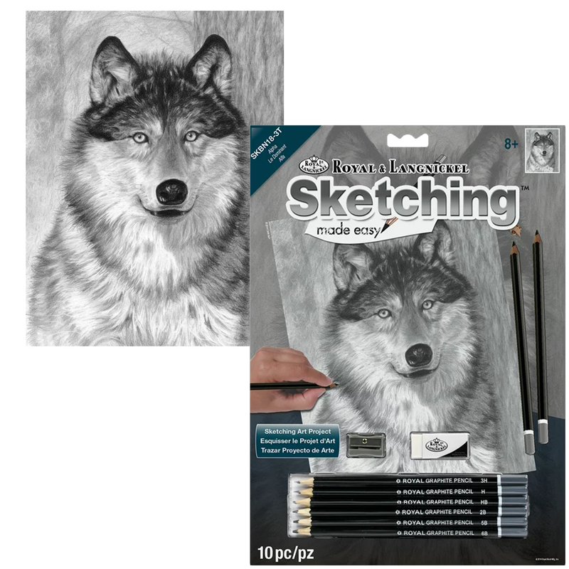 Royal & Langnickel sada na skicovanie s motívom - Vlk