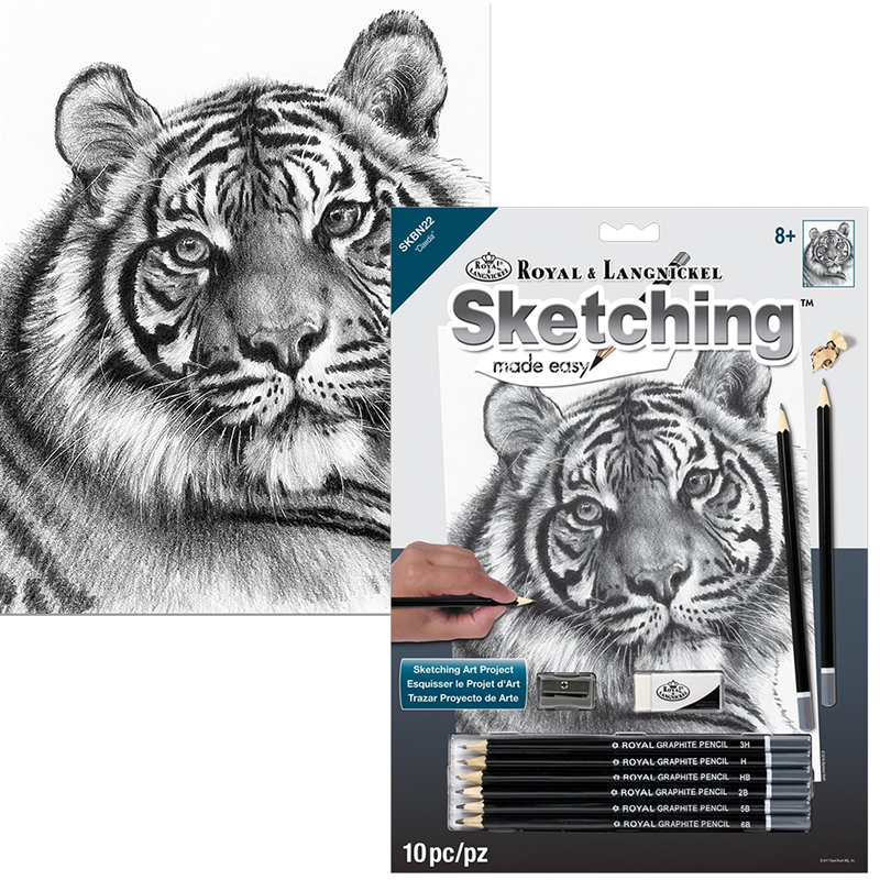 Royal & Langnickel sada na skicovanie s motívom - Tiger