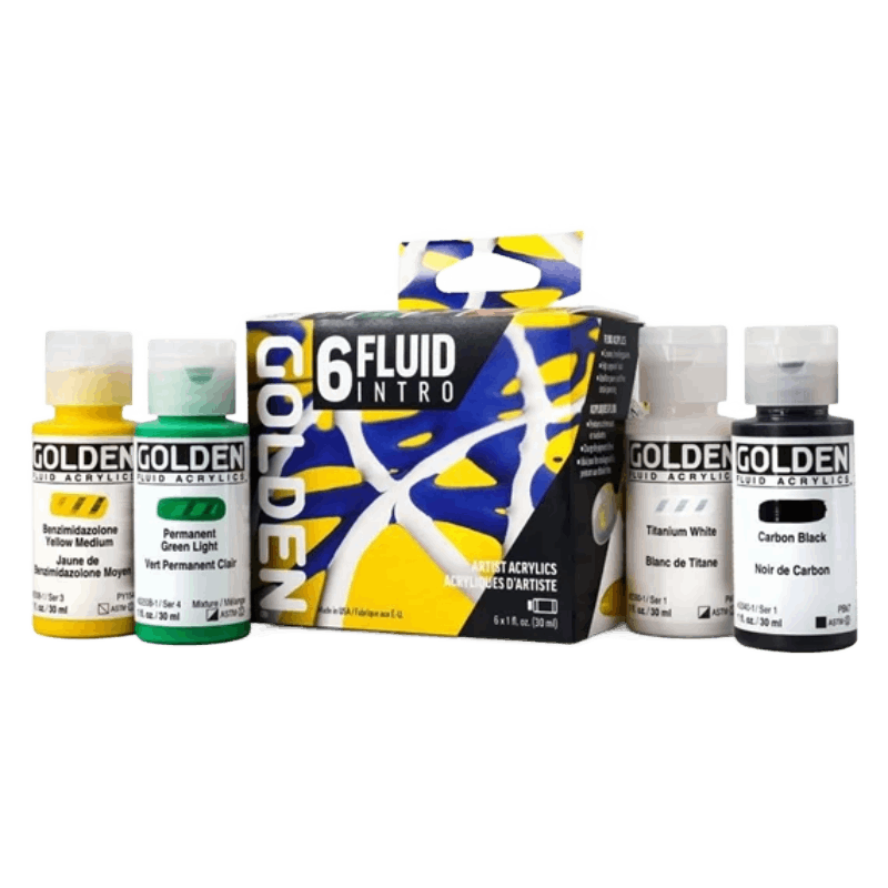 GOLDEN Akrylová sada Fluid Intro Set - 6 x 22 ml