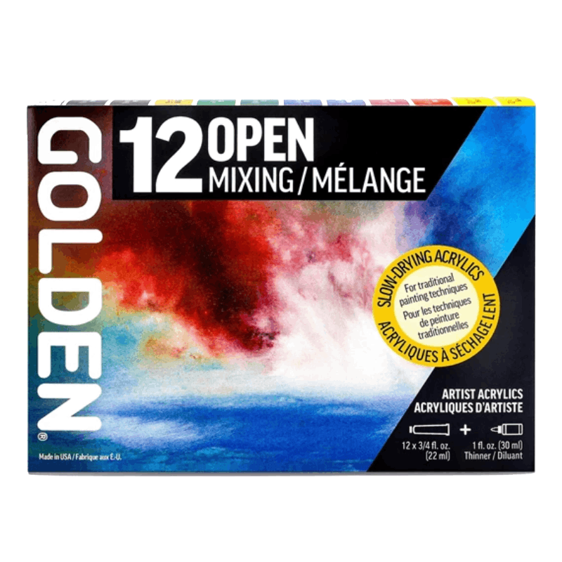 GOLDEN Akrylová sada Open Mixing Set - 12 x 22 ml