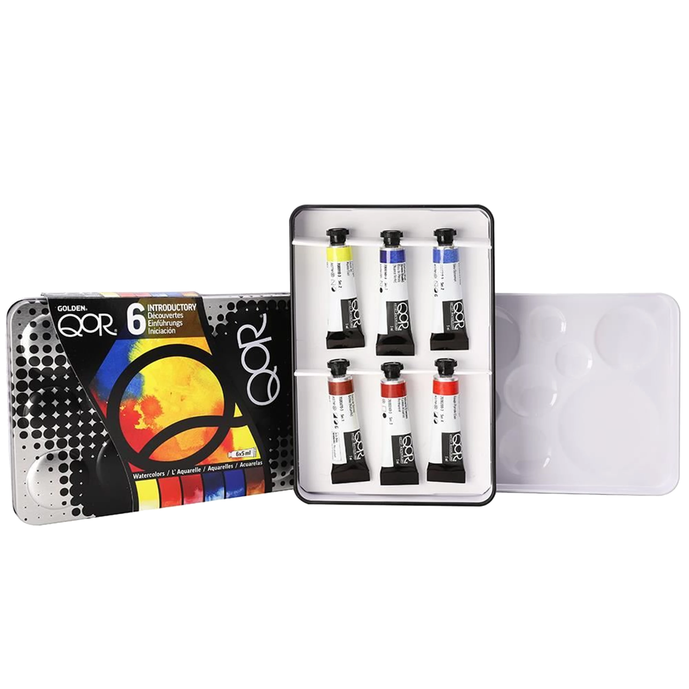 QOR Sada akvarelových farieb - 6 x 5 ml - INTRODUCTORY
