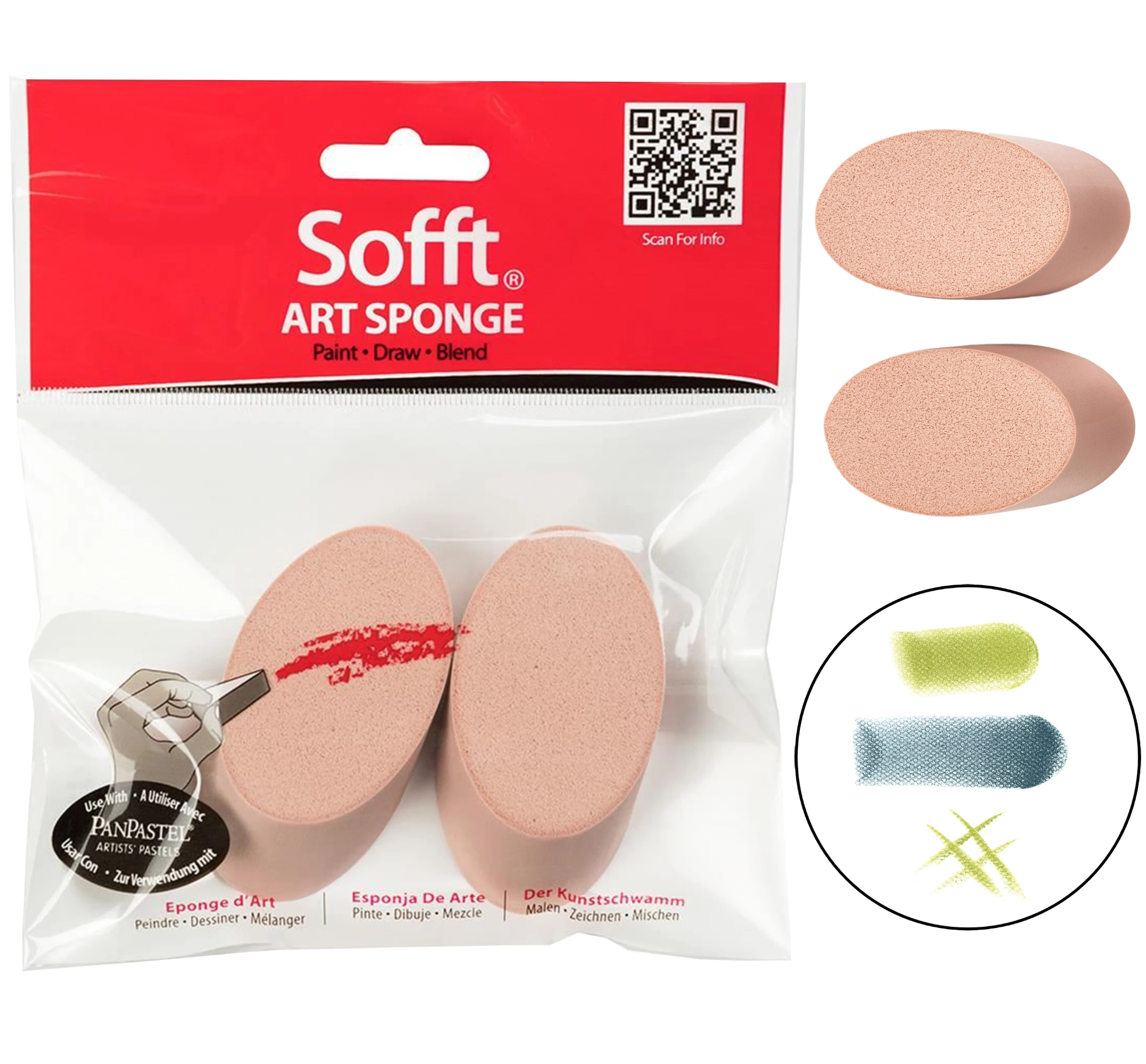 PanPastel Sada okrúhlych hubiek pre pastel 2 ks