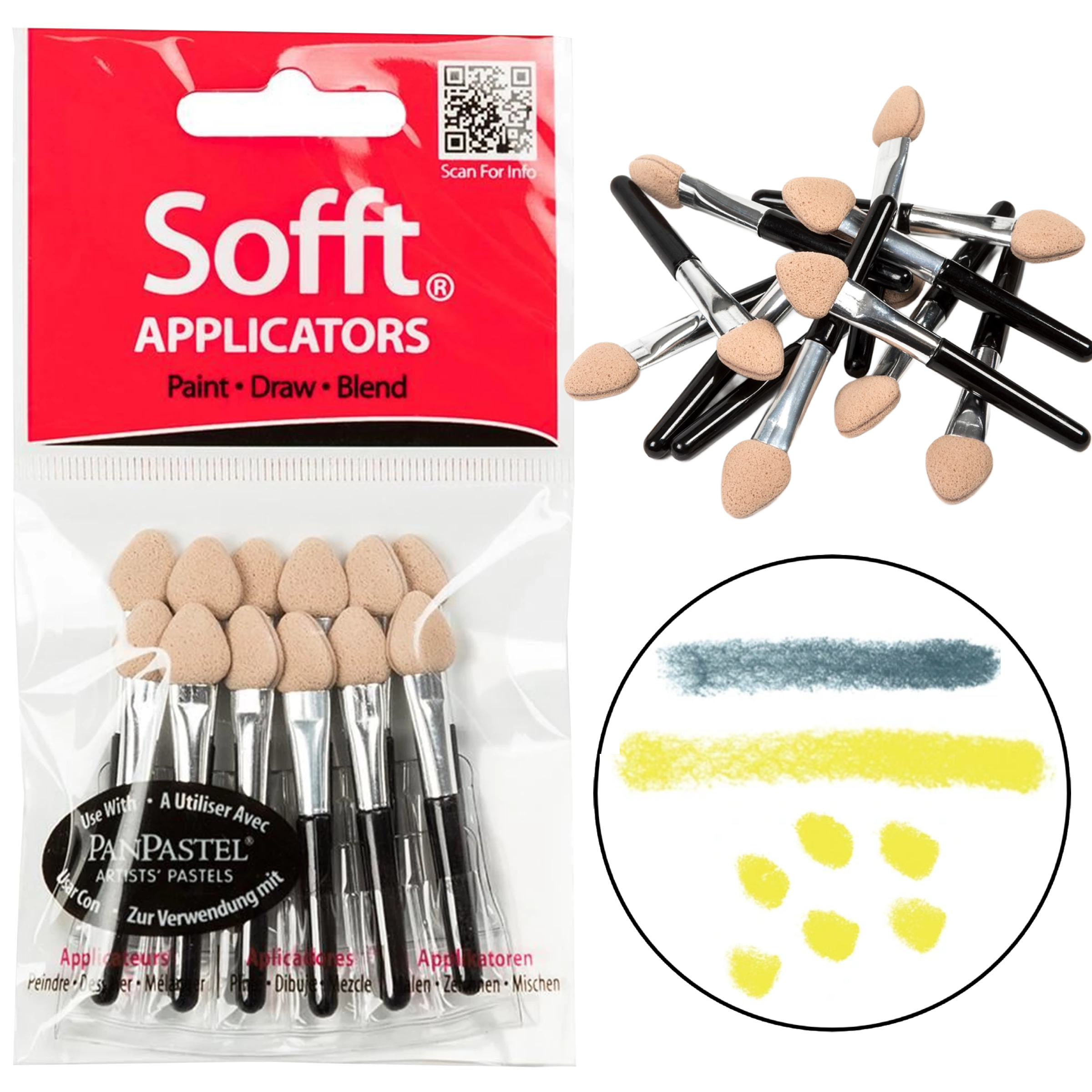 PanPastel Sada mini aplikátorov pre pastel 12 ks