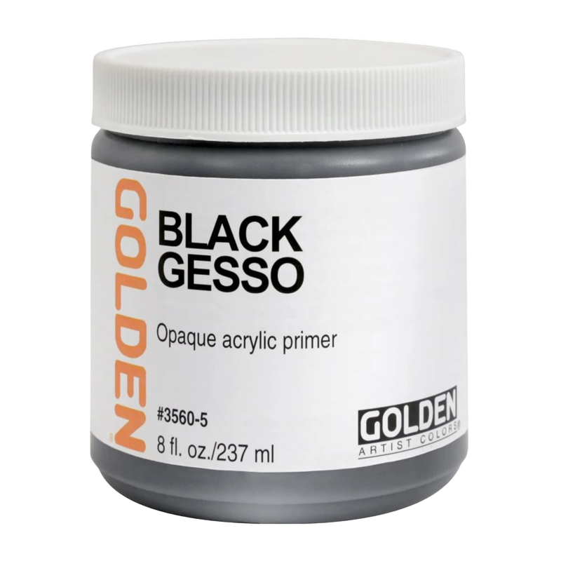 GOLDEN Black Gesso - 237 ml