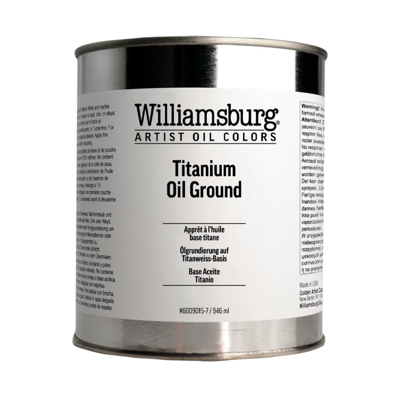 Williamsburg Titanium Oil Ground 32 oz can -946 ml