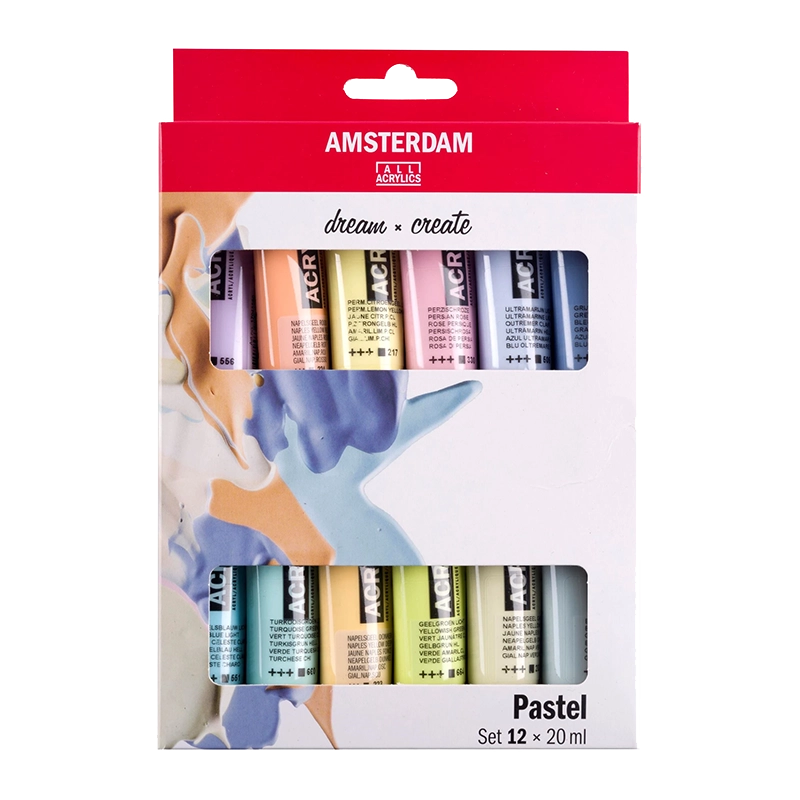 Amsterdam sada akrylových farieb 12 x 20ml - Pastel 2