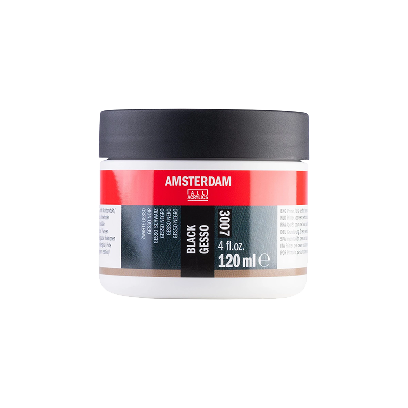 Amsterdam Black Gesso 3007 mini – 120 ml