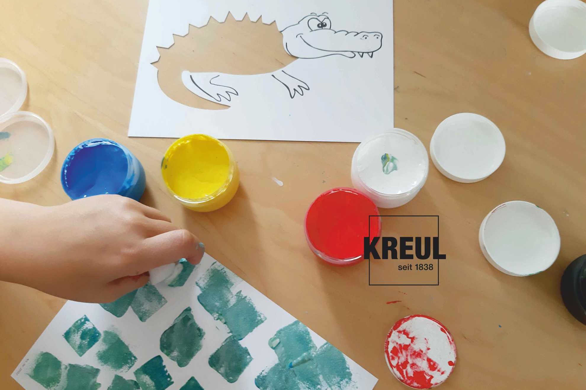 KREUL Sada farieb MUCKI - paintbox maľujeme zvieratká - prstové farby