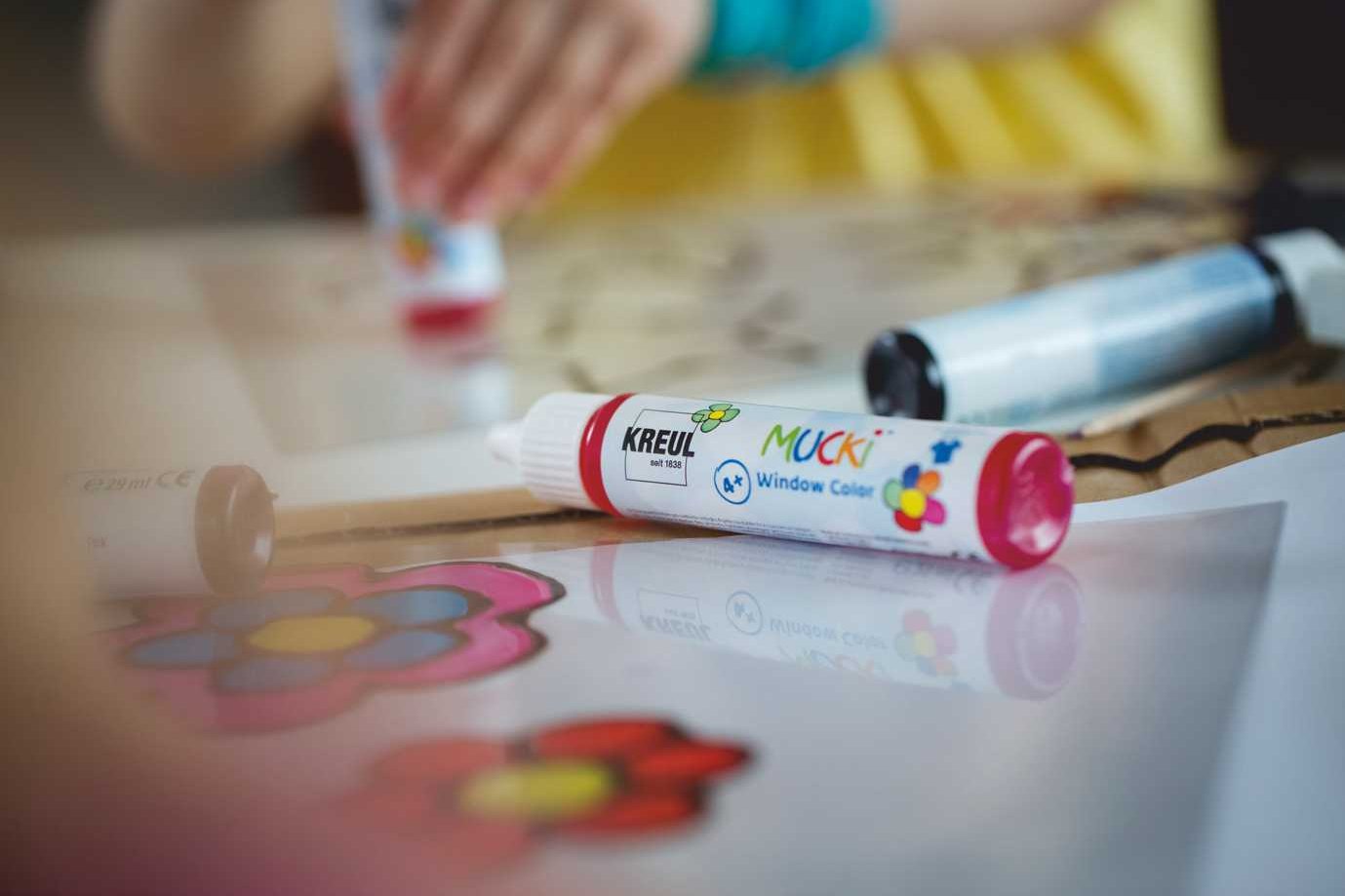 KREUL Sada farieb na sklo MUCKI 4 x 29 ml